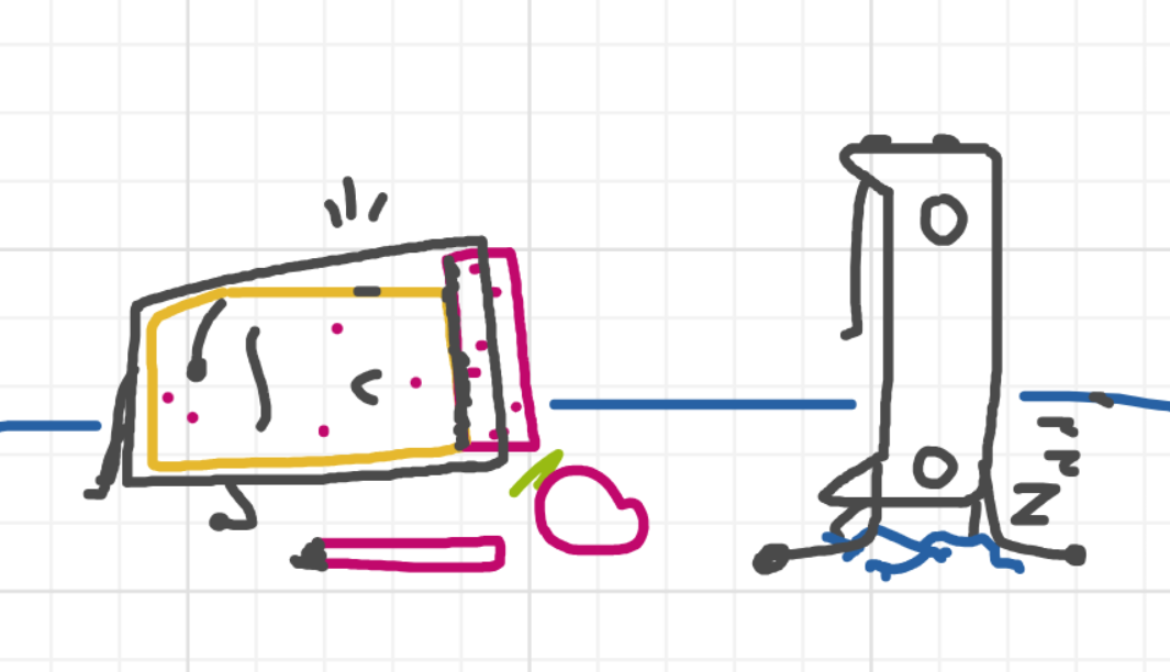 A panel from What's The Point, episode five of the Board Boards object show by Furretwalk/WalkingFurret.